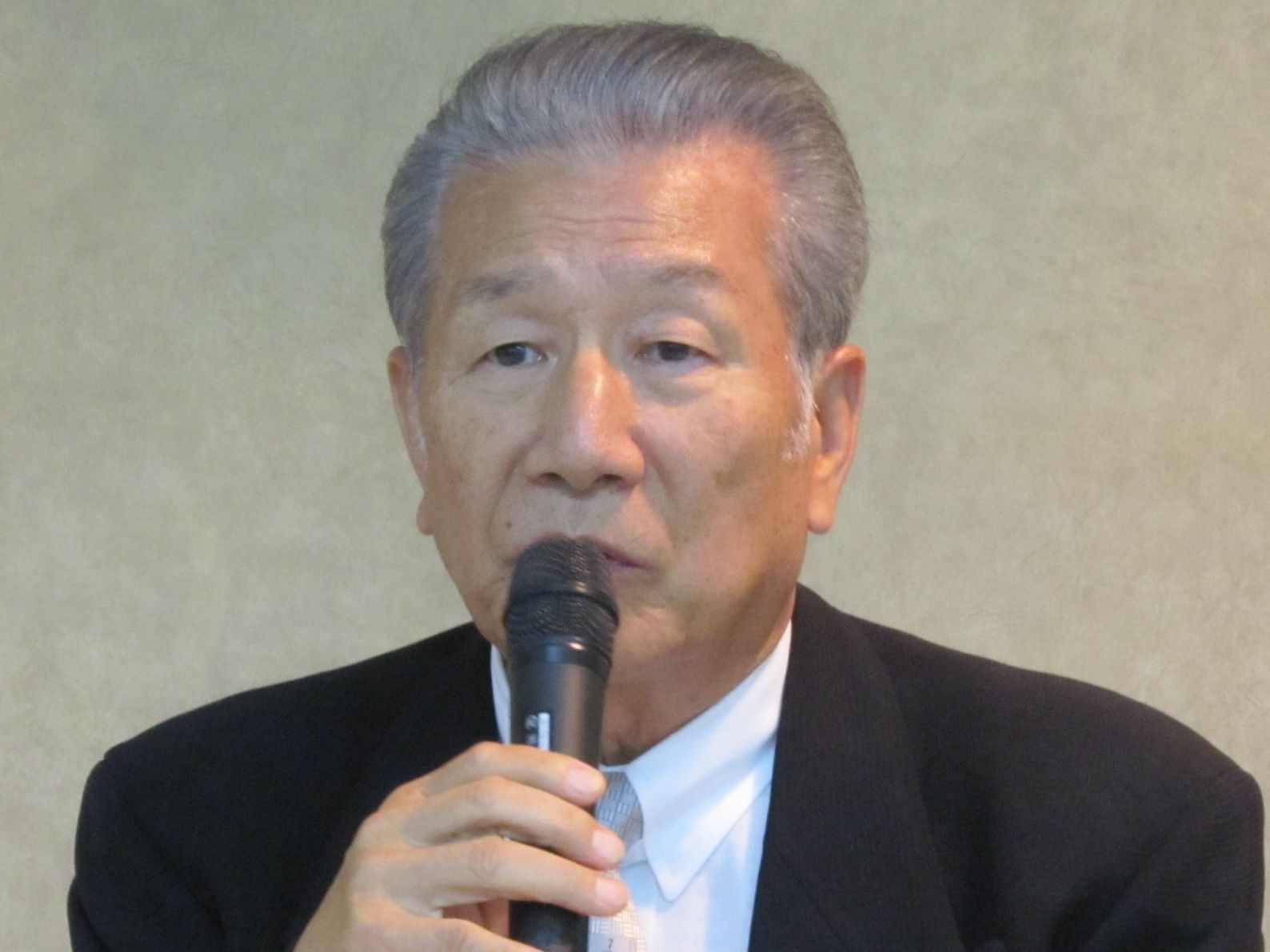 6月30日の通常総会で再任され、記者会見に臨んだ日本慢性期医療協会の武久洋三会長