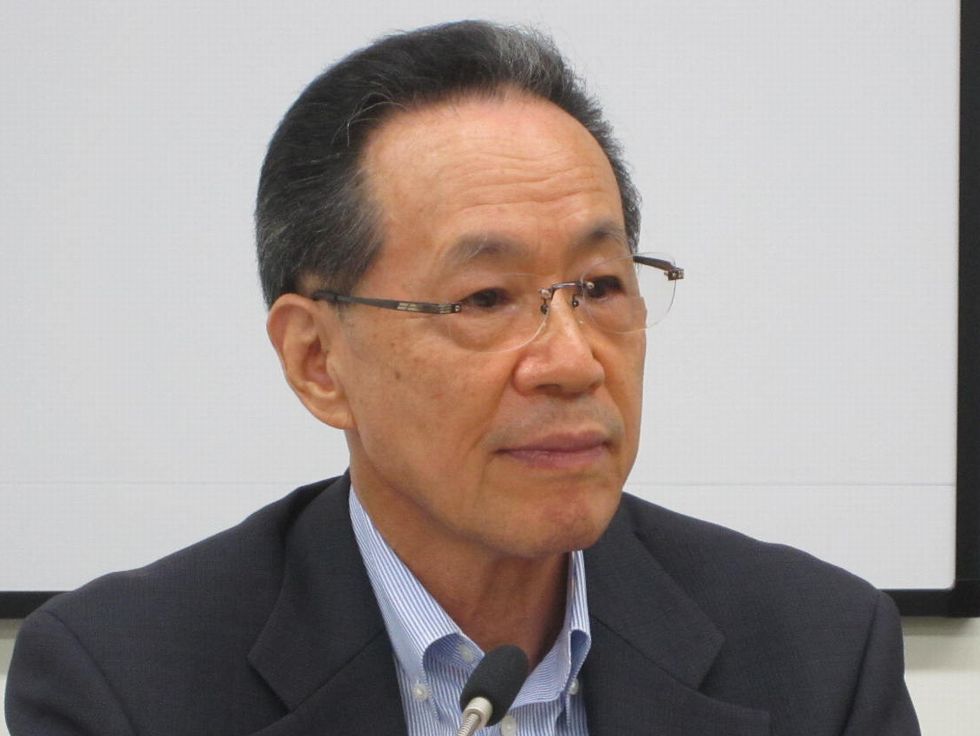 9月2日の日本病院団体協議会・代表者会議後に記者会見に臨んだ、原澤茂副議長