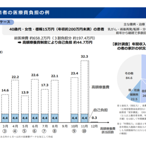 高額療養費は「長期療養患者、高額医薬品使用患者」で大きな恩恵受けるが、低所得者は現行制度下でも「重い負担」—高額療養費専門委員会